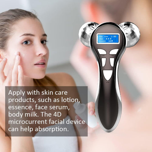 LuxLure™ 4D Microcurrent Face Massager Roller