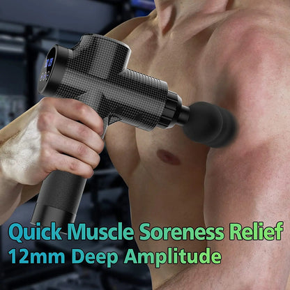 LuxLure™ Portable Massage gun for pain relief in back, neck and body muscles