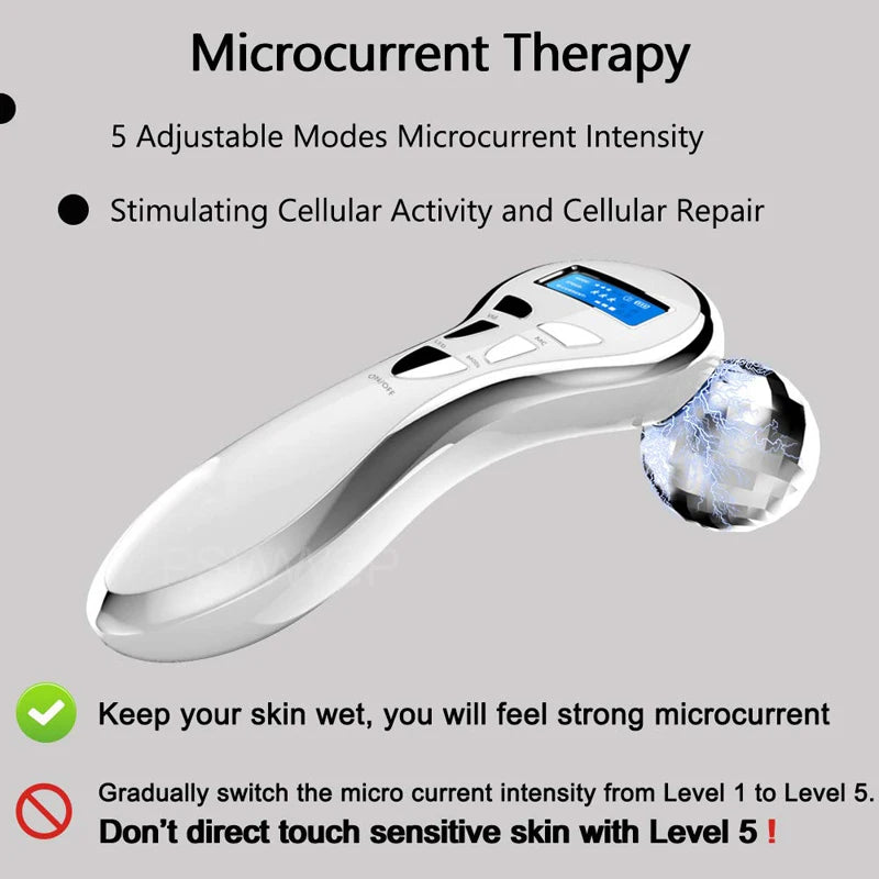 LuxLure™ 4D Microcurrent Face Massager Roller